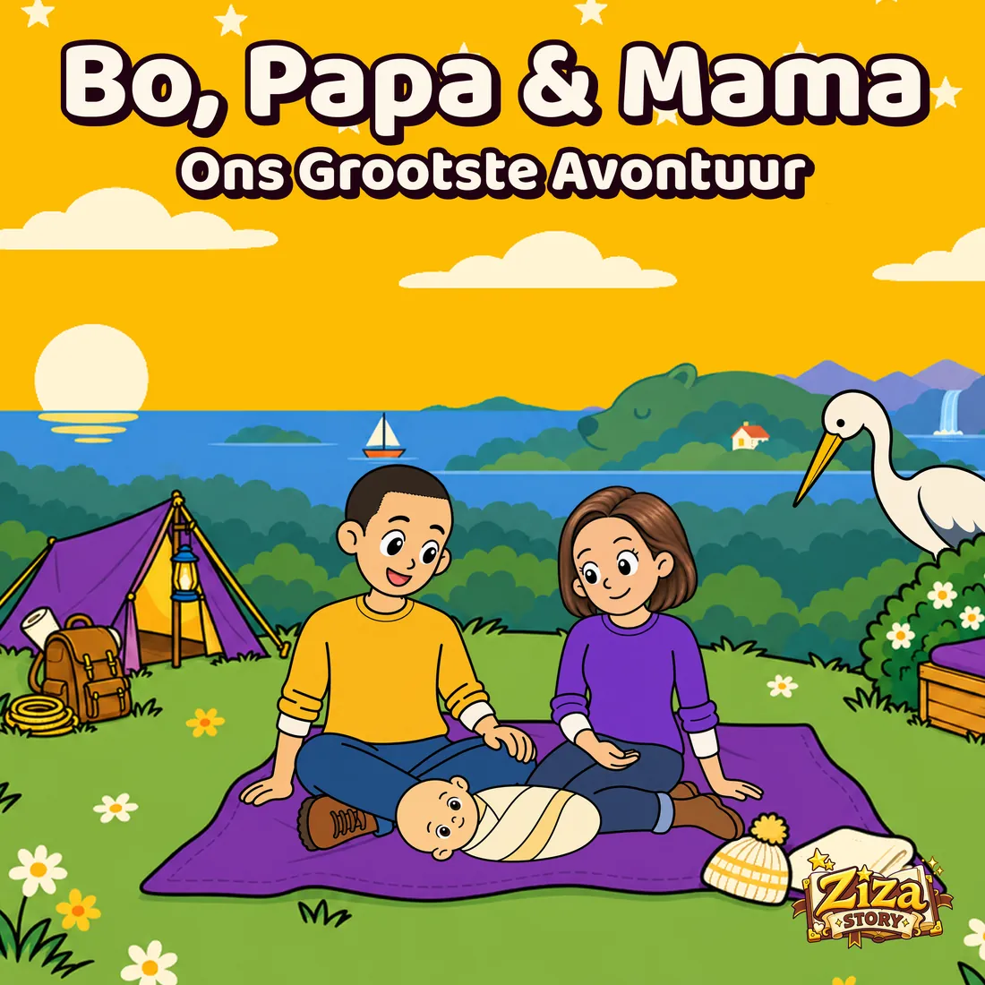 De omslag van Ons Grootste Avontuur, hier met Bo als held